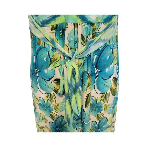 Connected Halter Top Polyester belated maxi dress size M - Picture 5 of 6